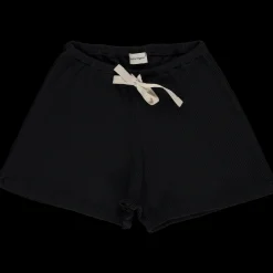 Poudre Organic Homewear | Shorts | SHORT HORTENSIA CÔTELÉ Pirate Black PirateBlack