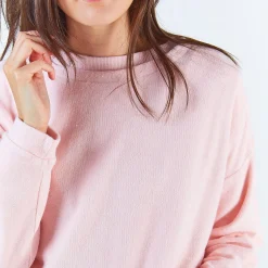 Poudre Organic Homewear | Sweatshirts | SWEATSHIRT ACENTRA ÉPONGE Rose Quartz RoseQuartz