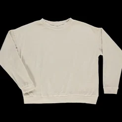 Poudre Organic Homewear | Sweatshirts | SWEATSHIRT ACENTRA VELOURS Almond Milk AlmondMilk