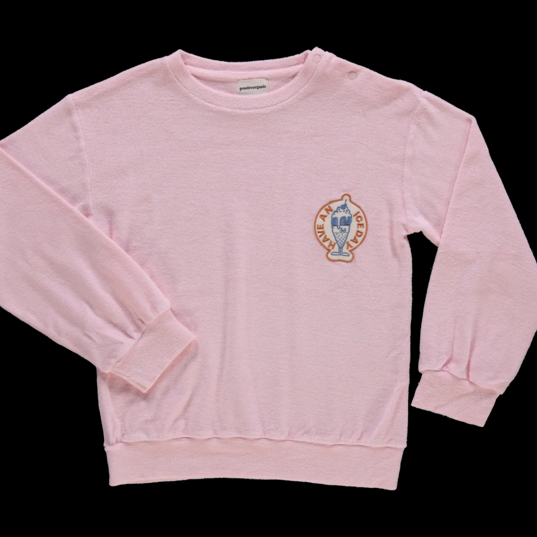 Poudre Organic Sweatshirts | Sweatshirts | SWEATSHIRT CASSANDRE ICE-CREAM Rose Quartz Ice-creamRoseQuartz