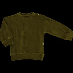 Poudre Organic Sweatshirts | Sweatshirts | SWEATSHIRT CASSANDRE VELOURS Fir Green FirGreen