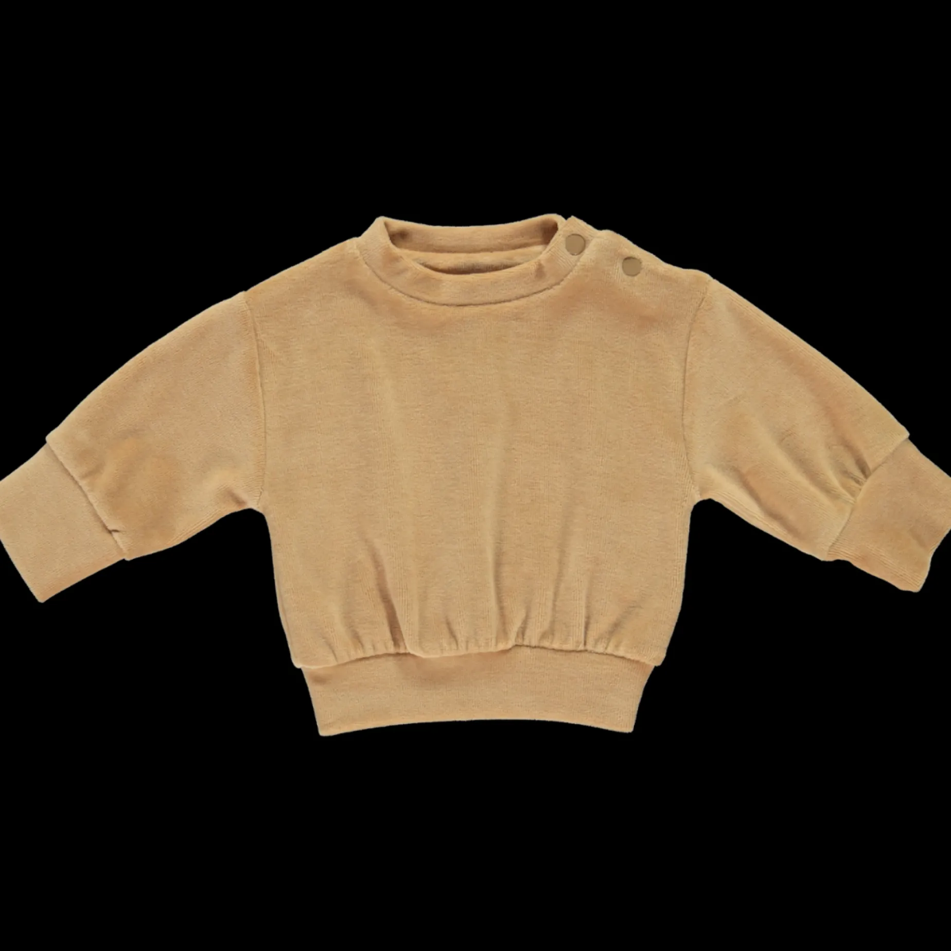 Poudre Organic Sweatshirts | Sweatshirts | SWEATSHIRT CASSANDRE VELOURS Tan