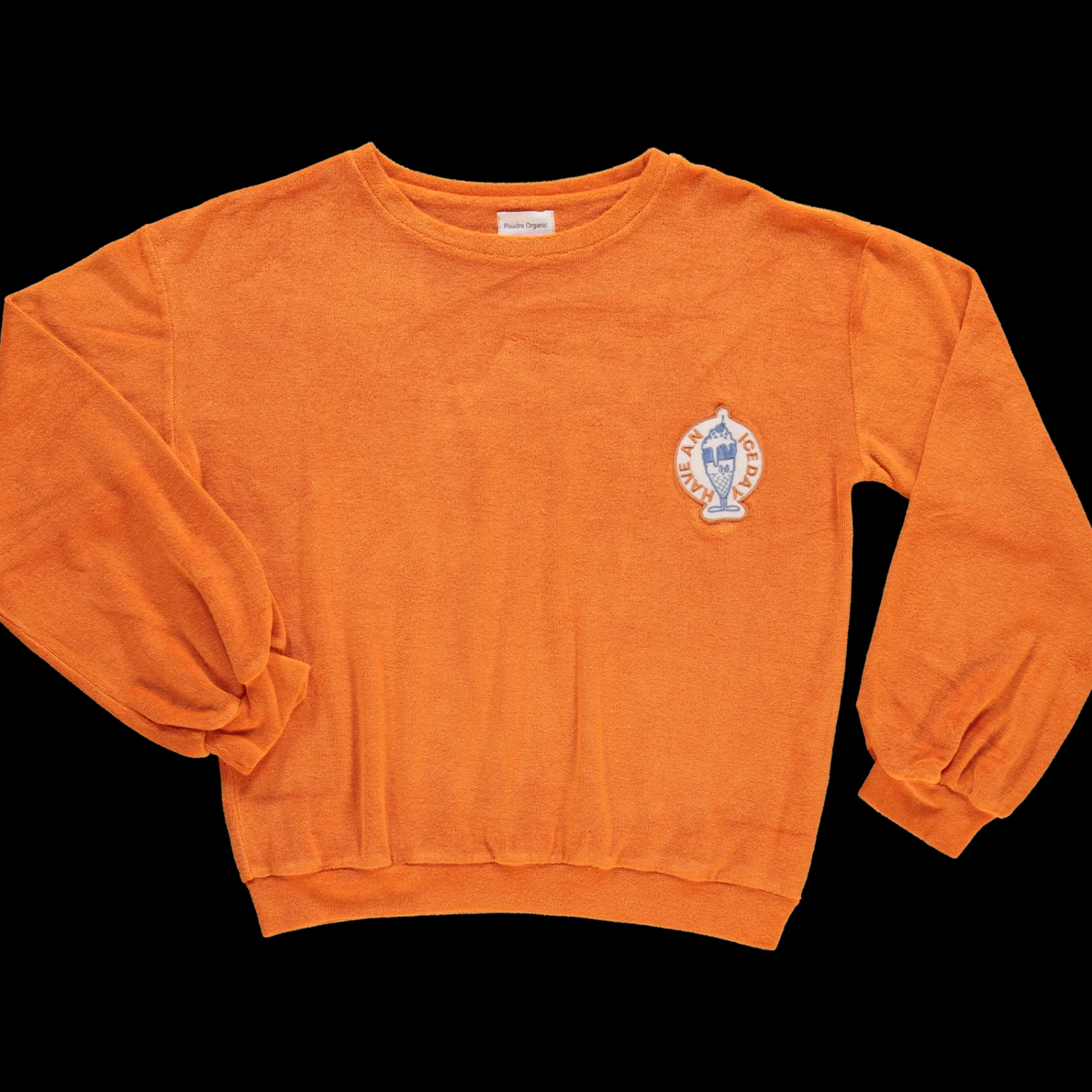 Poudre Organic Sweatshirts | Sweatshirts | SWEATSHIRT JOJOBA ICE-CREAM Russet Orange Ice-creamRusset-Orange