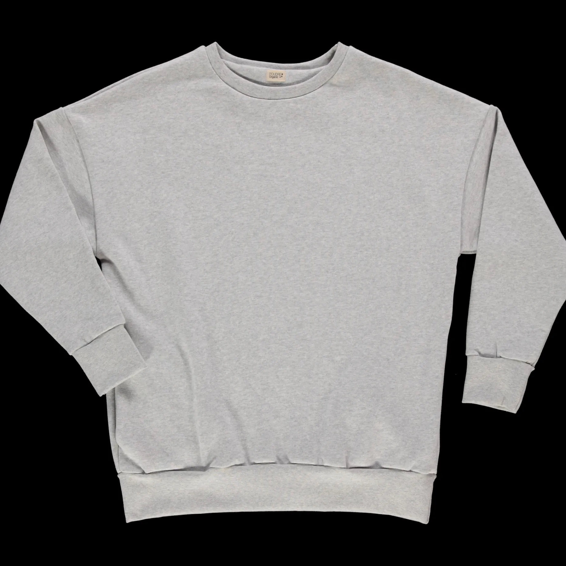 Poudre Organic Homewear | Sweatshirts | SWEATSHIRT REDONDO MOLLETON Gris Chiné Gris-Chiné