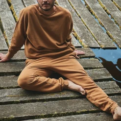 Poudre Organic Homewear | Sweatshirts | SWEATSHIRT REDONDO MOLLETON Nuthatch