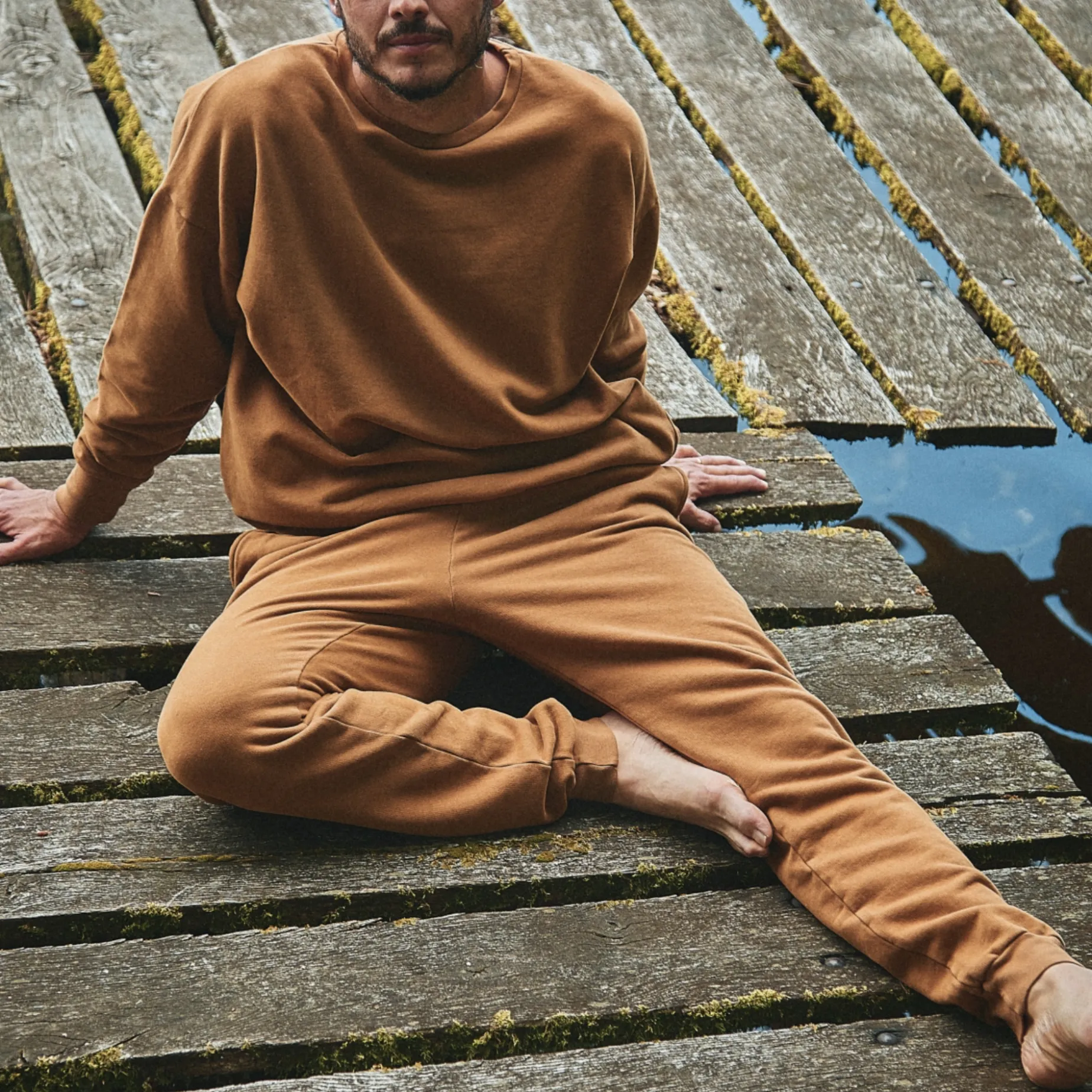 Poudre Organic Homewear | Sweatshirts | SWEATSHIRT REDONDO MOLLETON Nuthatch