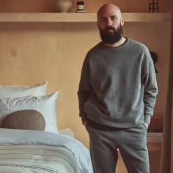 Poudre Organic Homewear | Sweatshirts | SWEATSHIRT REDONDO MOLLETON Anthracite