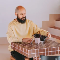 Poudre Organic Homewear | Sweatshirts | SWEATSHIRT REDONDO MOLLETON Sahara Sun SaharaSun