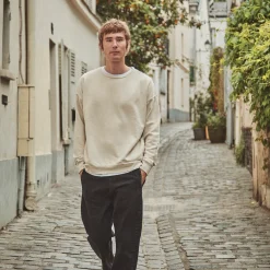 Poudre Organic Homewear | Sweatshirts | SWEATSHIRT REDONDO MOLLETON Beige