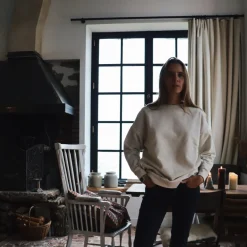 Poudre Organic Homewear | Sweatshirts | SWEATSHIRT REDONDO MOLLETON Beige
