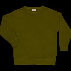 Poudre Organic Homewear | Sweatshirts | SWEATSHIRT REDONDO ÉPONGE Fir Green FirGreen