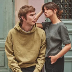 Poudre Organic Homewear | Sweatshirts | SWEATSHIRT SUETER Kaki
