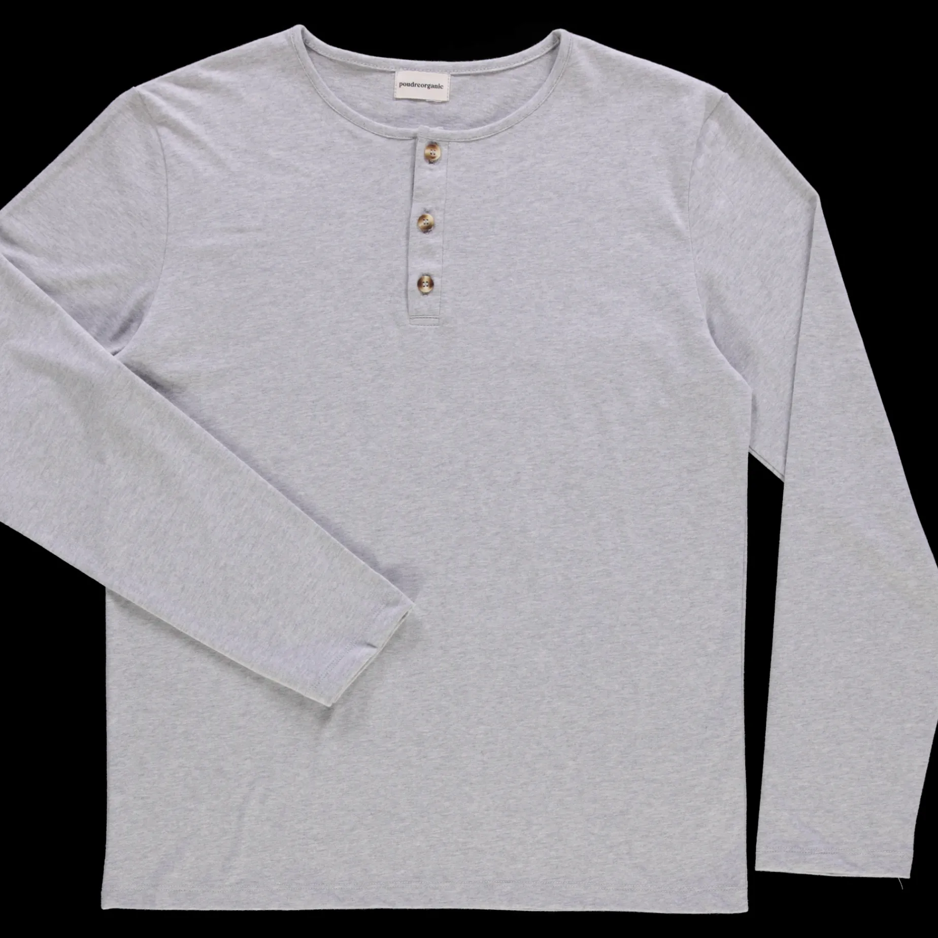 Poudre Organic Homewear | T-shirts | T-SHIRT ALBIZIA Gris Clair Chiné GrisClairChiné