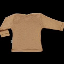 Poudre Organic T-shirts | T-SHIRT BEGONIA AJOURÉ Tan