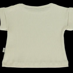 Poudre Organic T-shirts | T-SHIRT BOURRACHE CÔTELÉ Almond Milk AlmondMilk
