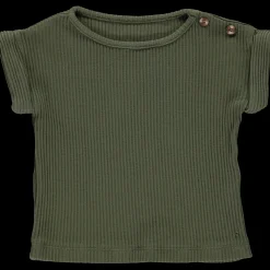 Poudre Organic T-shirts | T-SHIRT BOURRACHE CÔTELÉ Forest Green ForestGreen