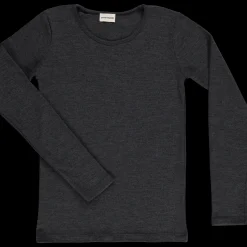 Poudre Organic T-shirts | T-SHIRT ÉGLANTINE MÉRINOS Gris Chiné GrisChiné