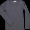 Poudre Organic T-shirts | T-SHIRT ÉGLANTINE MÉRINOS Gris Chiné Clair GrisChinéClair