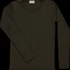 Poudre Organic T-shirts | T-SHIRT ÉGLANTINE MÉRINOS Marron Chiné MarronChiné
