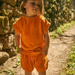 Poudre Organic T-shirts | T-SHIRT LAURIER ÉPONGE Russet Orange Russet-Orange