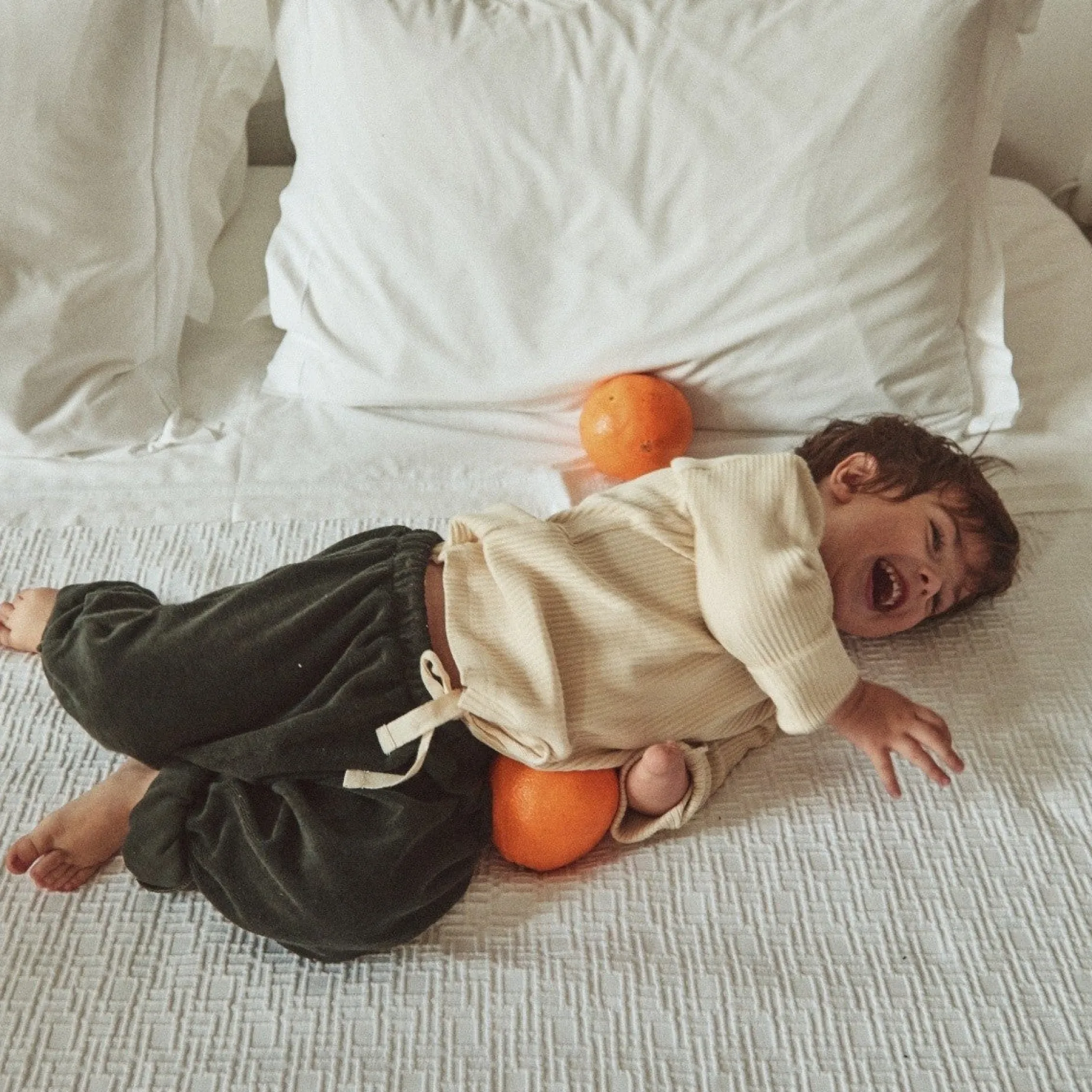 Poudre Organic T-shirts & Débardeurs | T-shirts | T-SHIRT OLIVE CÔTELÉ Almond Milk AlmondMilk