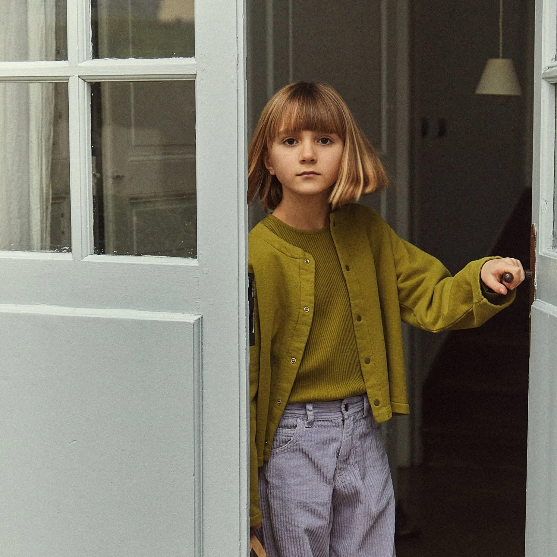 Poudre Organic T-shirts & Débardeurs | T-SHIRT OLIVE CÔTELÉ Green Moss GreenMoss