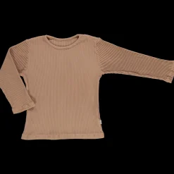 Poudre Organic T-shirts | T-SHIRT OLIVE CÔTELÉ Tan