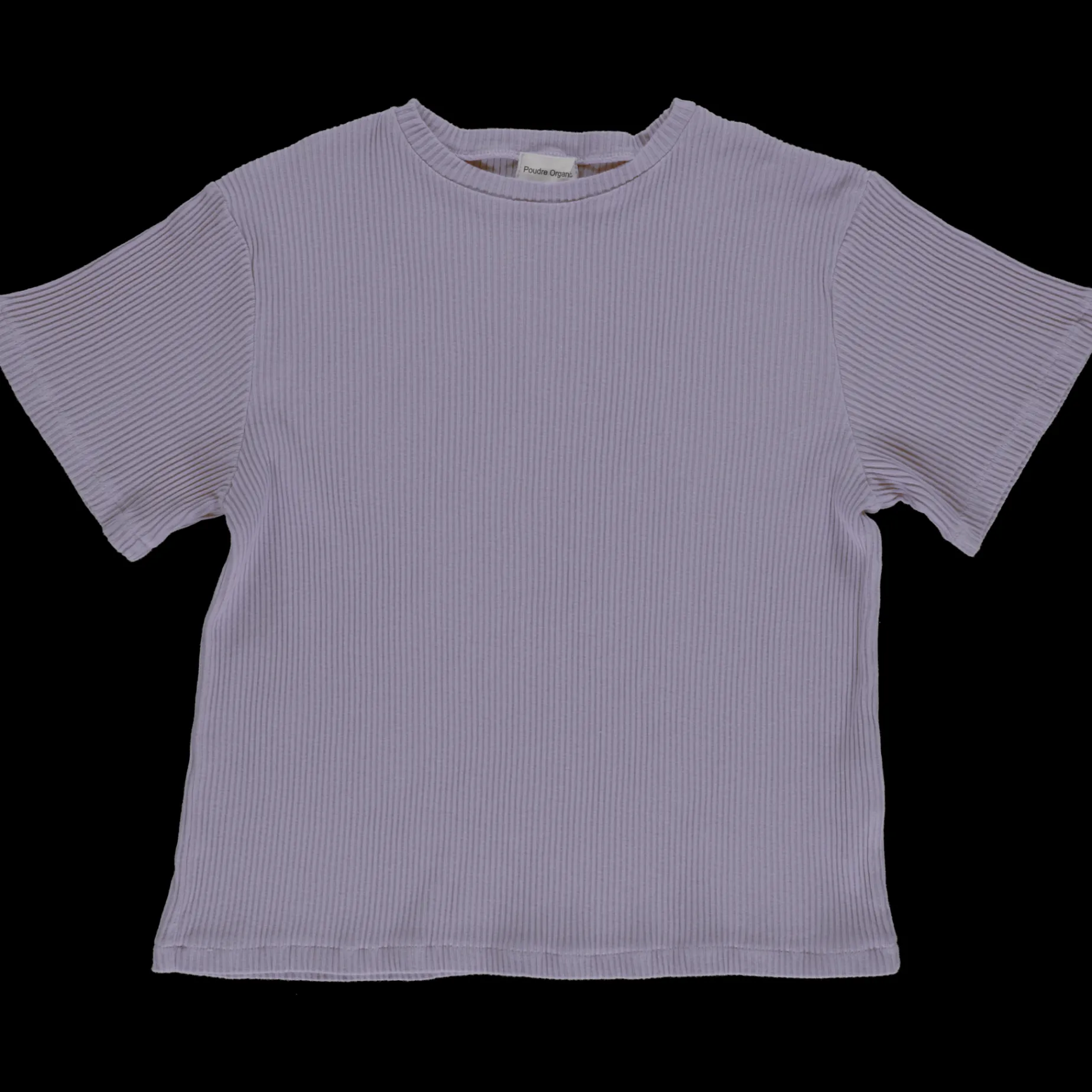 Poudre Organic T-shirts | T-SHIRT ORGEAT CÔTELÉ ADULTE Lavender Aura LavenderAura