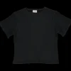 Poudre Organic T-shirts | T-SHIRT ORGEAT CÔTELÉ ADULTE Pirate Black PirateBlack