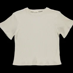 Poudre Organic T-shirts | T-SHIRT ORGEAT CÔTELÉ ADULTE Almond Milk AlmondMilk