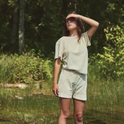 Poudre Organic T-shirts & Débardeurs | T-SHIRT ORGEAT ÉPONGE Almond Milk AlmondMilk