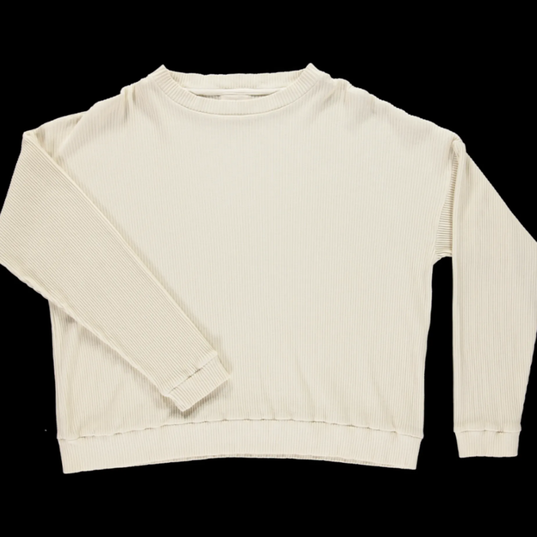 Poudre Organic Homewear | T-shirts | T-SHIRT PIN CÔTELÉ Almond Milk AlmondMilk