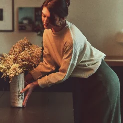 Poudre Organic Homewear | T-shirts | T-SHIRT PIN CÔTELÉ Almond Milk AlmondMilk