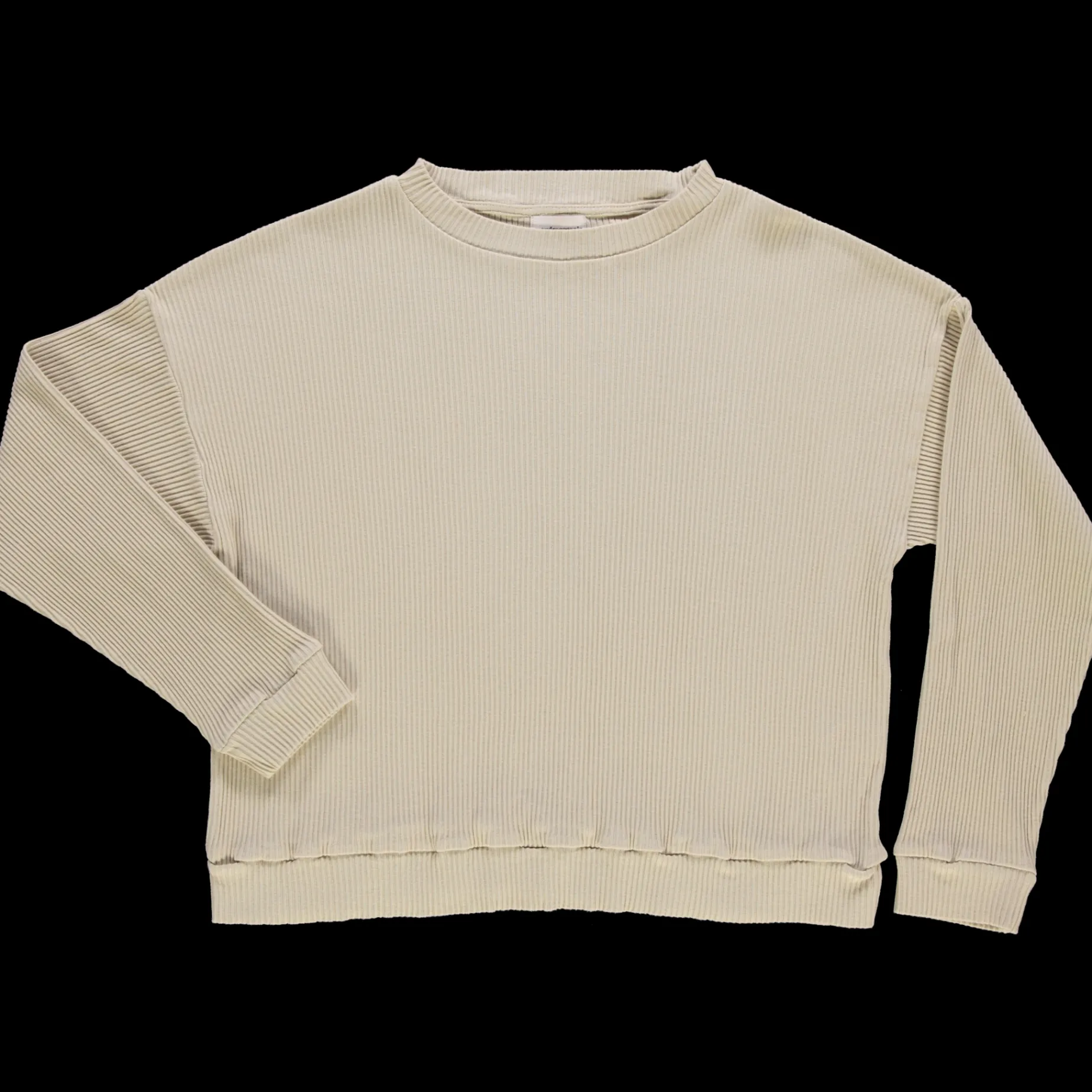 Poudre Organic Homewear | T-shirts | T-SHIRT PIN CÔTELÉ Biscotti