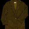Poudre Organic Vestes | VESTE BLAZER VELOURS Fir Green FirGreen