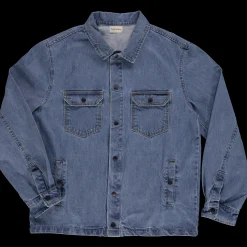 Poudre Organic Vestes | VESTE CHICORÉE Denim Blue Denim-Blue