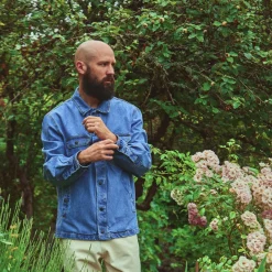 Poudre Organic Vestes | VESTE CHICORÉE Denim Blue Denim-Blue