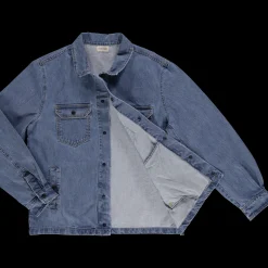 Poudre Organic Vestes | VESTE CHICORÉE Denim Blue Denim-Blue