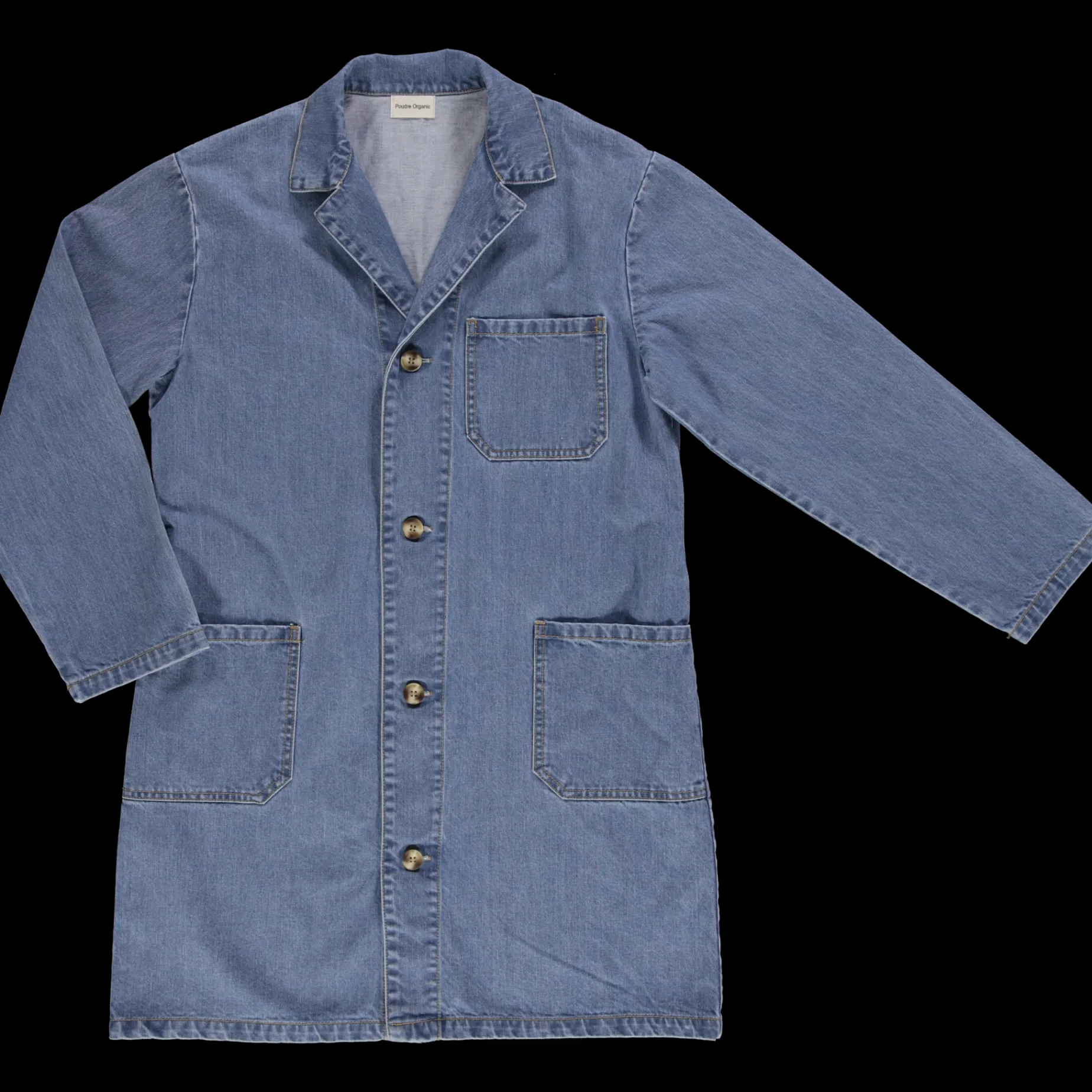 Poudre Organic Vestes | Vestes | VESTE COMPRIDA Denim Blue Denim-Blue