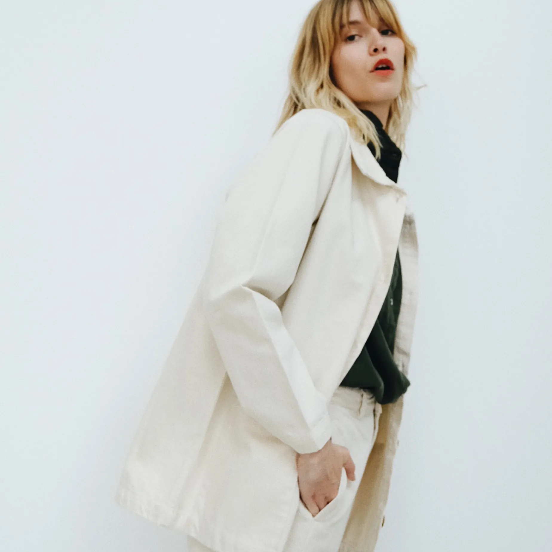 Poudre Organic Vestes | VESTE GLYCINE Denim Écru Denim-Ecru