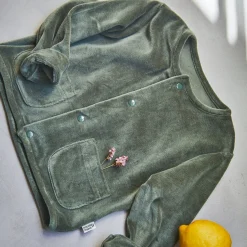 Poudre Organic Vestes | VESTE MANIOC VELOURS Forest Green ForestGreen