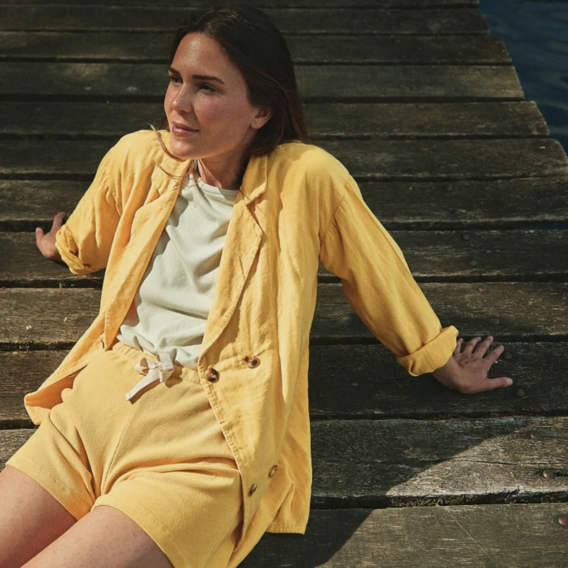 Poudre Organic Vestes | Blouses & Chemises | VESTE MARGUERITE GAZE Mimosa