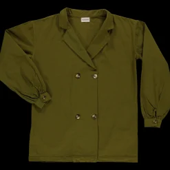 Poudre Organic Homewear | Vestes | VESTE MARGUERITE TOILE ÉPAISSE Fir Green FirGreen